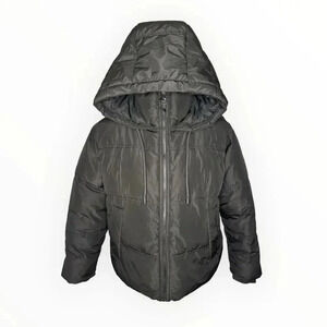 ZARA Women’s XS‎ Black Hooded Puffer Jacket NWOT